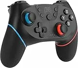 Diswoe Verbesserter Controller für Switch/Switch OLED/Switch Lite, Pro Controller für Switch mit Aufwachen, Controller Wireless Switch mit 6-Achsen Gyroskop, Double Shock, Turbo