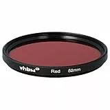 vhbw Universal Farbfilter rot für Kamera Objektive mit 52mm Filtergewinde - Rotfilter