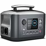 【1,5 Std AC-Schnelllade & USV-Funktion】 BigBlue 537,6Wh Tragbare Powerstation, 600W Backup-LFP-Akku, DC/USB-C/PD-Anschlüsse, Solar-Generator mit 8 Ausgängen für Camping Notfälle(1200W Spitzenlast)