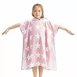 HOMELEVEL Kinder und Baby Badeponcho - Poncho Handtuch für Strand Schwimmbad - Surfponcho mit Kapuze - Bademantel für Babys Jungen und Mädchen
