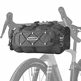 Rhinowalk Fahrrad Lenkertasche Wasserdicht 12L Fronttasche Lenkerrolle Fahrradtasche für Lenker Bikepacking Roll Bag Schultertasche Aufbewahrungstasche