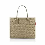 reisenthel daily shopper rhombus olive – Moderner, geradliniger Shopper für jeden Anlass - praktische Handtasche, groß genug für Ihre Einkäufe und Ihre Alltagsgegenstände