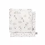 LÄSSIG Wiederverwendbarer Aufbewahrungs-Beutel Snack Tasche 2 Stück/Snack Bag Tiny Farmer Dots/Sheep