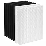 Ersatzfilter für Fellowes AeraMax 190/200/DB55/DX55 Luftreiniger, passend für Teilenummer 9287101 und 9324101, 2 Filter und 6 Kohlefilter, 2 Stück