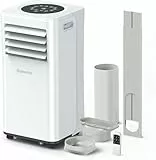 Klimaanlage Mobil 7000 BTU, Mobile Klimaanlage 4-in-1, Kühlung, Entfeuchtung und 2-Stufiger Belüftung, Mobiles Klimagerät mit Abluftschlauch, Digitalanzeige, 24h-Timer, Kühlfläche bis zu 88 m³(25㎡)