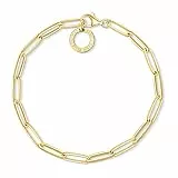 THOMAS SABO Damen Charm-Armband Charm Club 925 Sterling Silber, GOLD, X0253-413-39