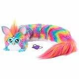 Furby DJ Furby interaktives Plüschspielzeug mit Musik, Licht- und Soundeffekten, über 1000 Spielkombinationen, Sprachsteuerung, Spiele und Aktivitäten, elektronisches Spielzeug für Kinder ab 6 Jahren