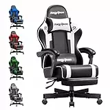 Riftracer Gaming Stuhl Chair Gamer Sessel - Ergonomischer Gamer Stuhl Lordosenstütz Höhenverstellbar Gepolstert Gamingstuhl 150 Kg