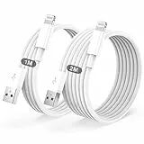IPhone Ladekabel 2Pack 1M+2M USB auf Lightning Kabel MFi Zertifiziert für Apple Schnellladekabel,für IPhone 14/13/12/11/Pro/ProMax/Mini/XS/XR/MAX/X/8/7/6/6s/Plus/SE/iPad Mini
