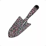 Rekord Blumenkelle mit Blumenmotiv aus Stahl (30,5 cm) mit Aufhängeloch, Gartenkelle, Pflanzkelle, Pflanzschaufel, Blumenschaufel, Handschaufel, Beetschaufel