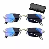 Generisch 2 Stück Brille Die Sich Automatisch Der Sehstärke Anpasst, Autofokus Brille Mit Selbsteinstellung, Intelligente Zoom 𝐁𝐫𝐢𝐥𝐥𝐞 Automatische Fokuseinstellung (SET A,Zoom)