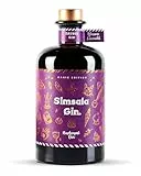FLASCHENPOST GIN - Simsala Gin - Handmade-Gin verfeinert mit Pflaume & Lavendel - Zauber-Gin verfärbt sich mit Tonic von Blau zu Lila - Magic Edition (0,5l)
