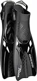 CRESSI Tonga Fins Black/Black L/XL - Leichte Verstellbare Kurze Flossen oder Set Kurze Flossen, perfekt zum Schnorcheln, Schwimmen, Schwarz/Schwarz, L/XL (42/47), Erwachsene