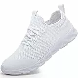 Damen Laufschuhe Turnschuhe Sportschuhe Sneaker Running Tennis Schuhe Freizeit Straßenlaufschuhe Fashion Leichtgewichts Atmungsaktiv Walkingschuhe Outdoor Fitness Jogging Sportsschuhe Weiß 40 EU