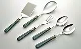 Arvindgroup ETS5NPS/61 Napoleon Collection Hostess Geschirr-Set, 25,4 x 7 cm, olivgrün