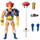 Masters of The Universe Origins & Thundercats Actionfigur Leo, bewegliches 1980er Crossover-Spielzeug, ca. 14 cm groß, abnehmbare Rüstung, Zubehör und Mini-Comic, JFW93