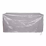 EUGAD Gartenmöbel Schutzhülle Abdeckhaube für Sitzgruppe Sonnenliege Gartentisch Gewebeplane Plane Hülle Rechteck 218x77x55cm Transparent