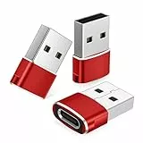 Basesailor USB auf USB C Adapter 3Pack,USBC Buchse auf USBA Stecker,Typ C auf A Ladekabel Adapter für iPhone 17 16 15 14 13 Mini Pro Max,Airpods iPad 8 9 Air 4 5,Samsung Galaxy Note 20 S20 FE Plus,S21