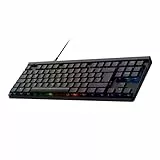 Logitech G G515 TKL Kabelgebundene Flache Gaming-Tastatur, vollständig anpassbares RGB, Double-Shot-PBT-Tastenkappen, Deutsches QWERTZ-Layout - Schwarz