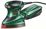 Bosch Home and Garden Multischleifer PSM 160 A, 3 Schleifblätter, Karton (160 W, Schwingzahl 24.000 min-1, Schwingkreis-Ø 1,6 mm), 603377000