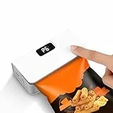 Wiederaufladbares Mini Folienschweißgerät mit LED-Display,6 Stufen Einstellbar Bag Sealer für Plastiktüten,Tragbares Beutelverschließer mit Messer & Magnet,Küchengadgets zur Lebensmittelaufbewahrung