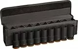 Bosch 9x PRO Impact Steckschlüsseleinsatz-Set (96 x 56 mm, Professional Zubehör Bohrer und Schrauber)