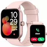 TOOBUR Smartwatch für Damen Kompatibel Alexa und Telefonfunktion, 1,8' Fitnessuhr mit 100 Sports, 24/7 Puls, Schrittzähler und Fitness-Tracker, IP68 Wasserdicht für Schwimmen, Kompatibel Android iOS