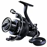 Sougayilang Karpfenrolle Ultra Smooth Powerful Spinning Angelrolle 28LBS Drag Power 12 + 1BB Metallkörper Spinnrollen für das Salzwasser- und Süßwasserfischen-5000