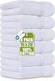Utopia Towels - Handtücher Set aus Baumwolle - 100% Baumwolle ultraweich und sehr saugfähig, 41x71 cm - 6er Pack (Weiß)