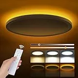 Tyreses LED Deckenleuchte Dimmbar 36W, Deckenlampe mit Fernbedienung, 1800K Dimmbar Nachtlicht, Panel 3000K-6500K für Schlafzimmer, Kinderzimmer, Wohnzimmer, Flure, Küche,Badezimmer, Ø40cm
