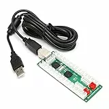 Arcade Controller Encoder Board QM070924, Zero Delay PC USB Encoder Board mit USB Kabel, für PS3, für Linux, für OS X, für Android, für Win10, für Raspberry Pi, für MAME, PC