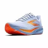 Brooks Women’s Ghost 17 Neutral Running Shoe, Blue Heron/White/Orange, 40 EU