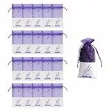 20 Stück Lavendel Beutel, Leere Duft Lavendelsäckchen, Schmuckbeutel mit Kordelzug, Duftsäckchen Kleiderschrank, Lavendel Gaze Säckchen Beutel, für Getrocknete Blumen Kräuter und Geschenkverpackung