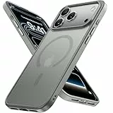 Miracase für iPhone 17 Pro Hülle für Magsafe [TOP Militärschutz & Magnetkraft] Stoßfest Kratzfest mit Samtiger Haptik Extrem Langlebig Handyhülle für iPhone 17 Pro 6,3', Matt-Grau