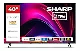 Sharp 40HE2745E Fernseher 40 Zoll Smart TV Powered by TiVo - HDR Fernseher mit Full HD Auflösung und Triple-Tuner, LED TV (2026)