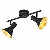 RL LIVE YOUR LIGHT Reality Leuchten R80162002 Spotleuchte, Metall, schwarz/gold