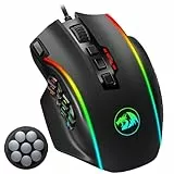 Redragon Optische RGB MMO Maus mit 12 Seitentasten,kabelgebundene Gaming Maus mit 12400DPI,8 * 2.4g Gewicht Tuning,19 programmierbare Tasten for PC Laptop,M901K