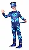 Ciao- Catboy costume disguise baby boy official PJ Masks (Size 2-3 years) with mask, Blau