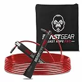 Beast Gear Springseil Erwachsene Fitness Jump Rope 'Profi' - Indoor-/Outdoor-Sprungseil für Ausdauer, Abnehmen, Boxen, Sport, MMA, Cardio