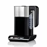 Bosch kabelloser Wasserkocher TWK8613P, Abschaltautomatik, Überhitzungsschutz, Temperaturwahl, Warmhaltefunktion, 1,5 L, 2400 W, schwarz