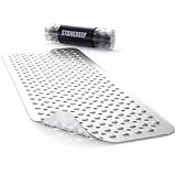 Badewannenmatte rutschfest 101x40 cm – Antirutschmatte für Badewanne & Dusche – BPA-frei, schimmelresistent & maschinenwaschbar – rutschfeste PVC Badematte mit Saugnäpfen, transparent