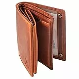 MATADOR Geldbörse Männer Leder #Toronto mit edler Geschenk Box, Elegantes Herren Portemonnaie Leder mit RFID Schutz, Luxus Herrenportemonnaie Viele Kartenfächer in Braun Vintage