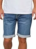 MUSTANG Jeans Shorts Herren Stretch Kurz Regular Fit Chicago Real X Kurze Hosen Sommer Denim Einfarbig Blau w36, Größe:W 36, Farbe:Light Blue (312)