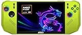 MSI Claw A8 Gaming Handheld, Neon Green, 8' Full HD+ 120 Hz Display, AMD Ryzen Z2 Extreme, 24 GB RAM, 1 TB SSD, AMD Radeon™ Grafik, Windows 11 Home, Schwarz/Neon Grün, BZ2EM-037
