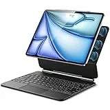ESR Magnetische Keyboard Hülle, Tastatur für iPad Air 13' (M3/M2, 2025/2024), Pro 12.9 2022/2021, Freischwebendes Ständer, Hintergrundbeleuchtete, Multi-Touch-Trackpad, Schwarz