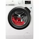 AEG Waschmaschine 9 kg, Serie 6000 ProSense: Mengenautomatik für automatische Anpassung von Waschdauer & Energieverbrauch, Startzeitvorwahl, Nachlegefunktion, Vollwasserschutz, 1400 U/min, L6AMZ49FL