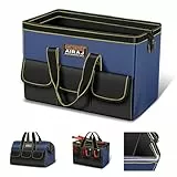 AIRAJ Werkzeugtasche 16 Zoll | Werkzeugtasche Großer Öffnung | Einfacher Zugriff Werkzeuge | Strapazierfähiger 600D Oxford-Gewebe | Werkzeug-Organizer | Verabschieden Unordnung | 37×21×26CM