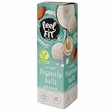 Feel FIT Veganela Balls, vegane Kokosnusspralinen mit ganzen Mandeln im Inneren und Kokosmilchcreme, ohne Zuckerzusatz, ohne Palmöl (12 x 27 g)