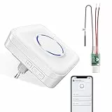 BITIWEND Funksignal Weiterleitung WLAN Funk Erweiterung Set Türklingel und Gong Weiterleitung Funkkonverter 3-24V AC/DC kompatibel mit Smartphone App für bestehende Klingelanlagen/Gegensprechanlage