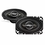 Pioneer TS-A4671F 4 x 6' 4-Weg-Koaxial-Lautsprecher Set mit 2 Lautsprechern (je 210 W max., 30 W Sinus), kraftvoller Klang, hoher Wirkungsgrad, 42 mm Einbautiefe, 93 x 153 mm Einbauausschnitt